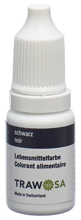 TRAWOSA Lebensmittelfarbstoff schwarz 10 ml