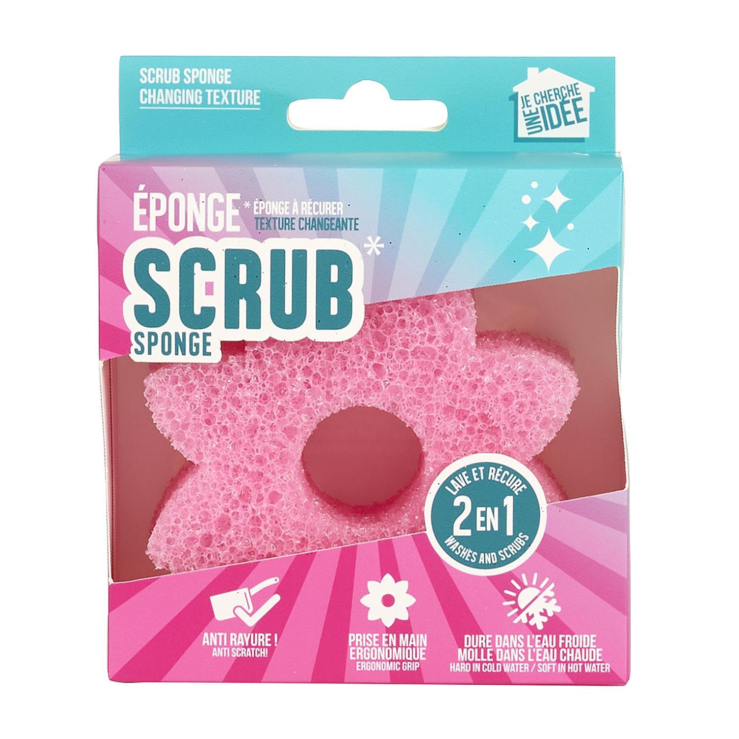 EPONGE SCRUB A RECURER TEXTURE CHANGEANTE