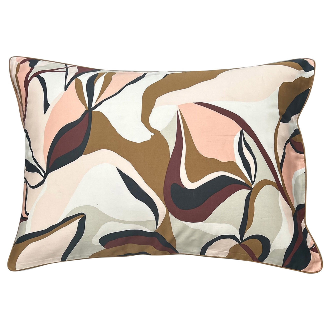 Perle de Coton Taie d'oreiller rectangulaire Pisano en satin de coton multicolore - 50x70 cm