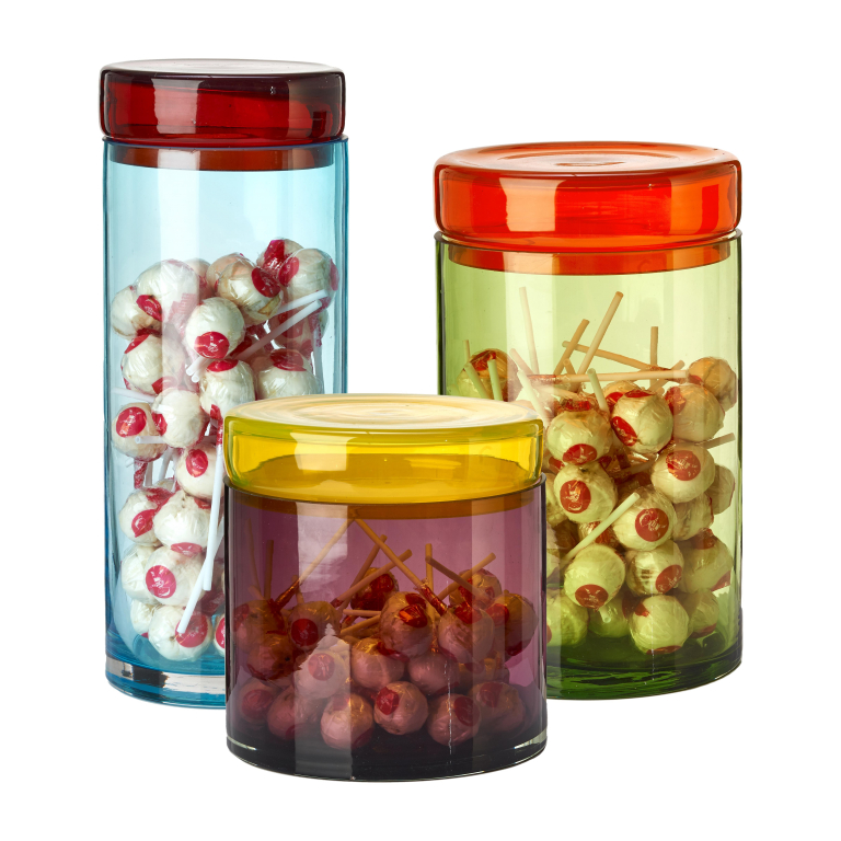 POLSPOTTEN Caps Jars Multi voorraadpotten set van 3