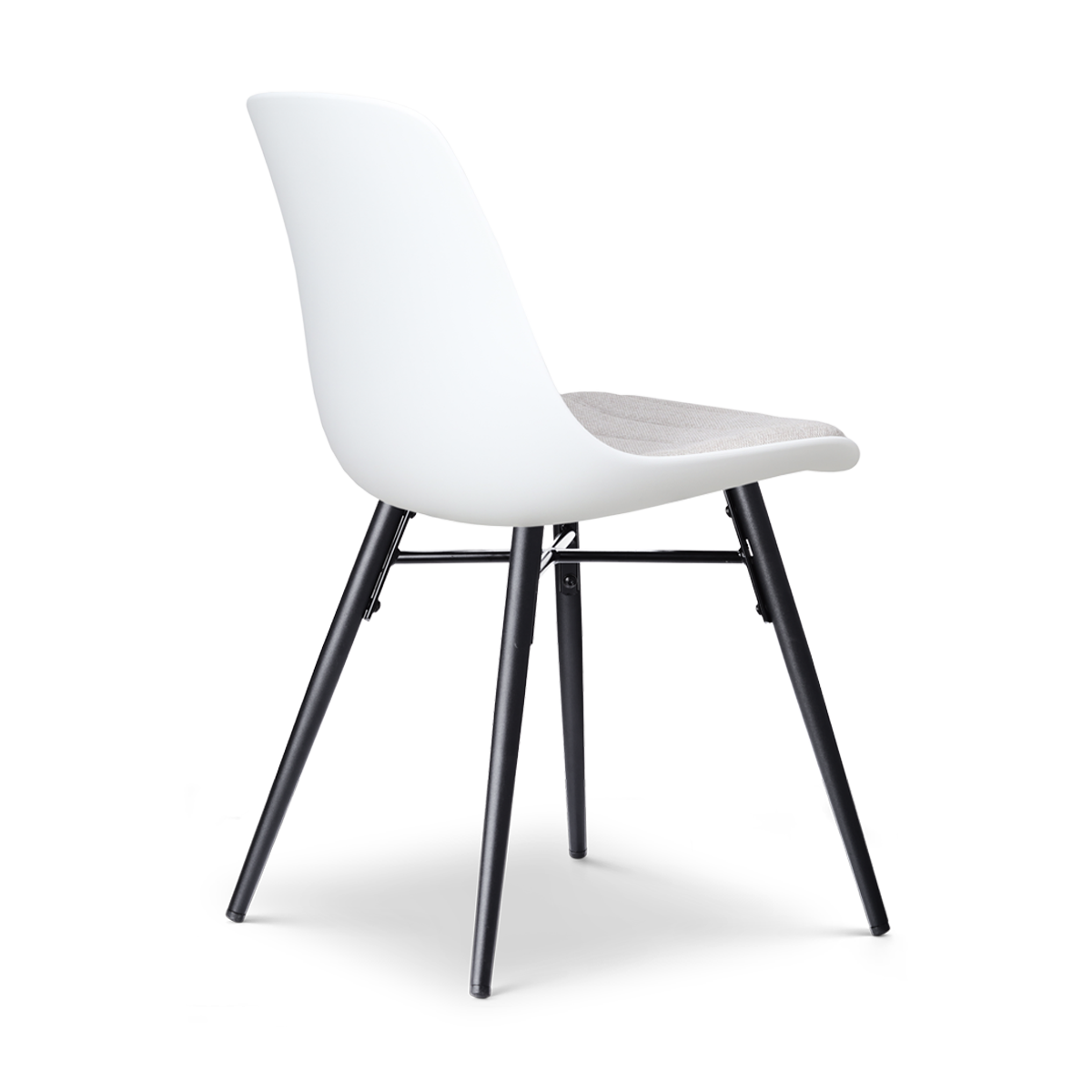 Nena-Liv witte zitting en beige kussen