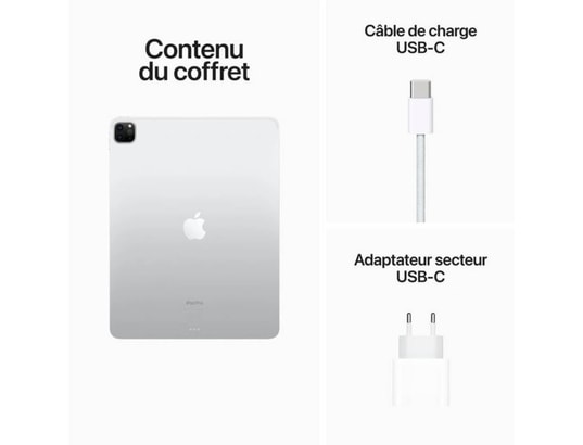 APPLE - iPad Pro 11 WiFi + Cellular 2 To Argent (4e gen.)
