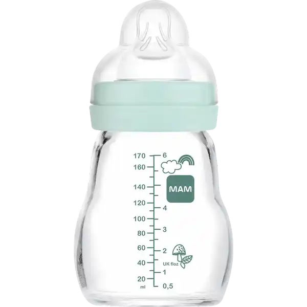 Feel Good Glass Bottle 170 ml 0+ Monate Bär & Igel