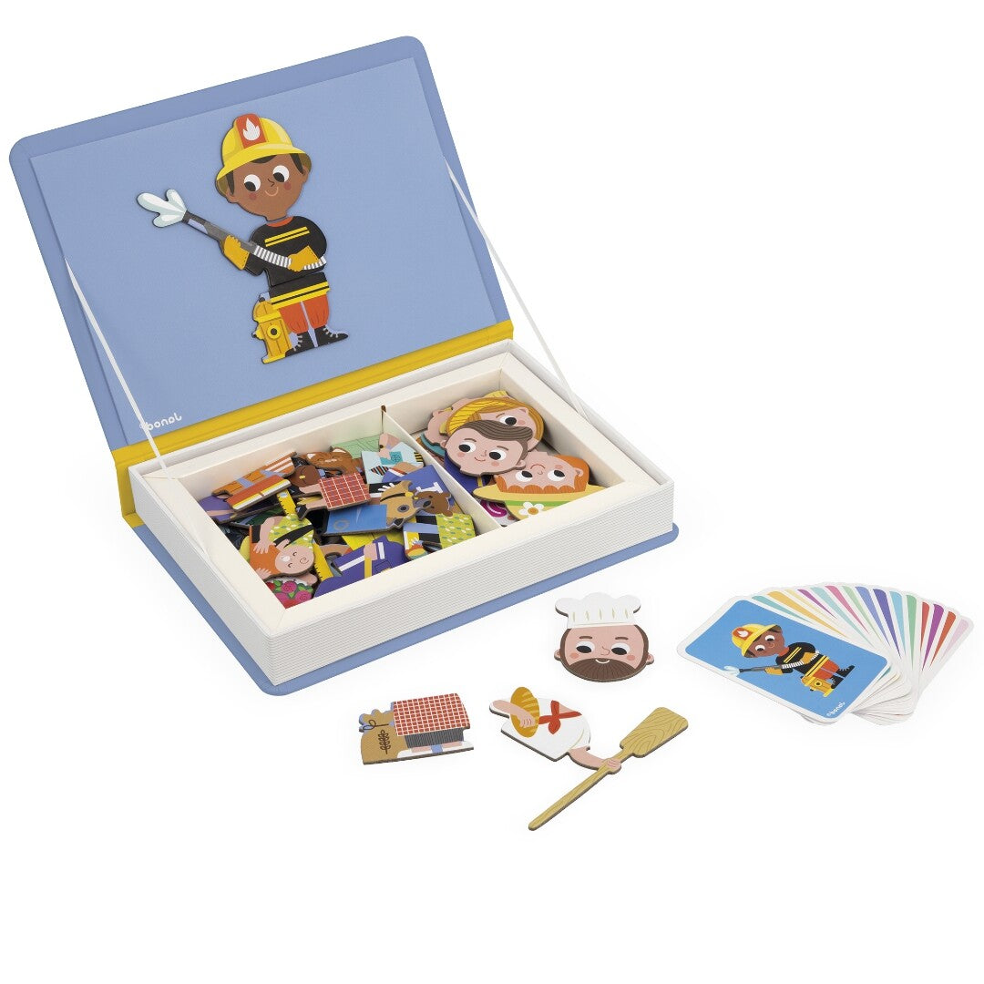 Janod magneetboek beroepen - 48st