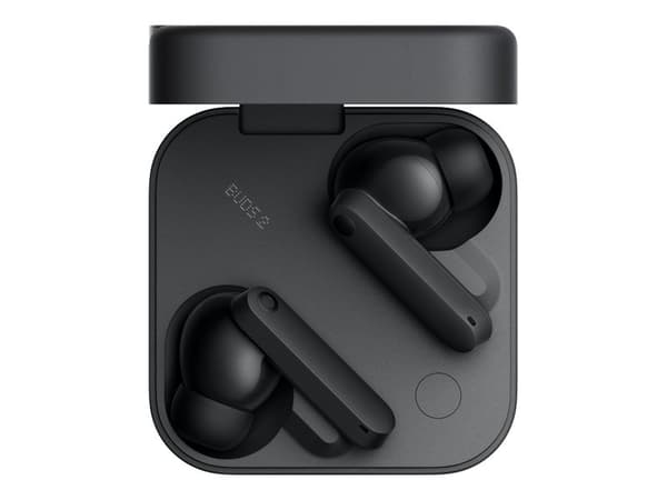 CMF Buds 2 - True wireless-hodetelefoner med mikrofon - ørepropp - Bluetooth - aktiv støydemping - mørk grå