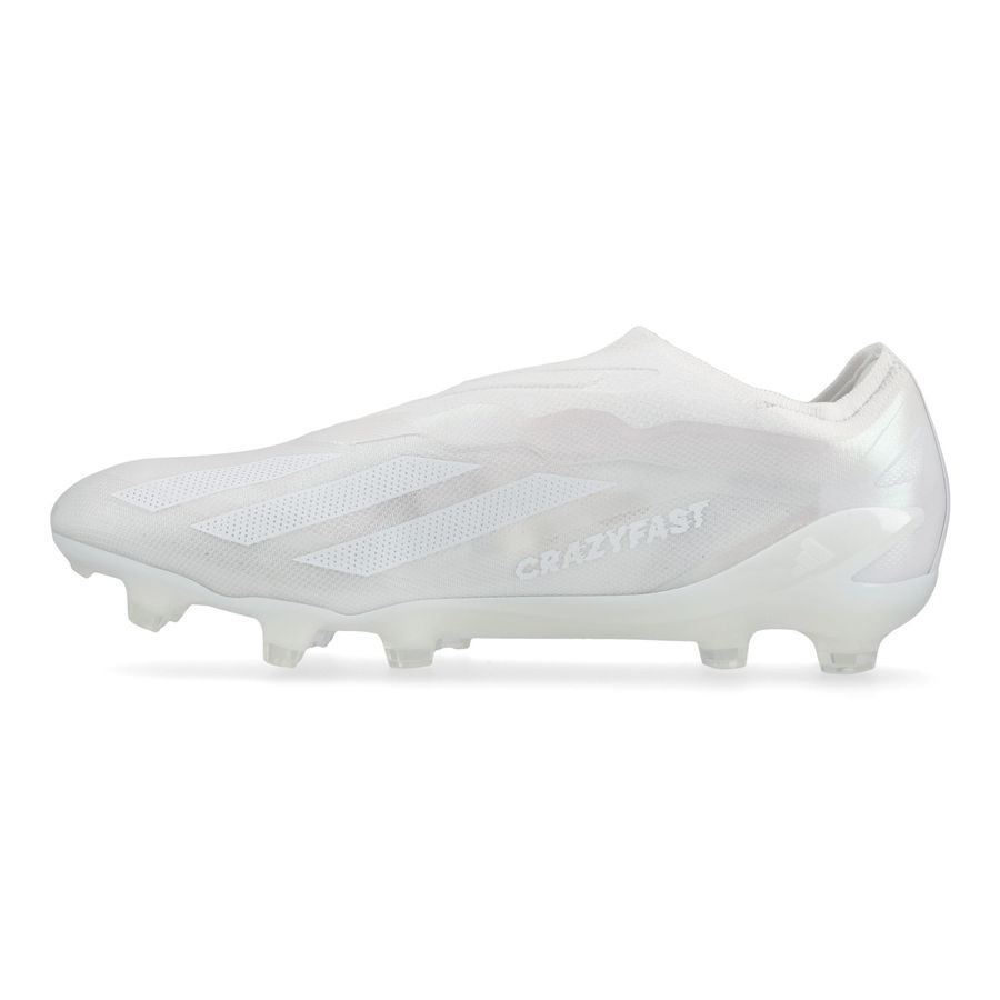 adidas X Crazyfast .1 Laceless FG Pearlized - Blanc