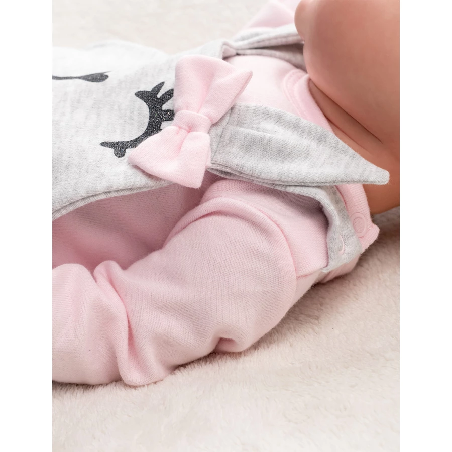 Baby Sweets Kleid Lieblingsstücke grau rosa