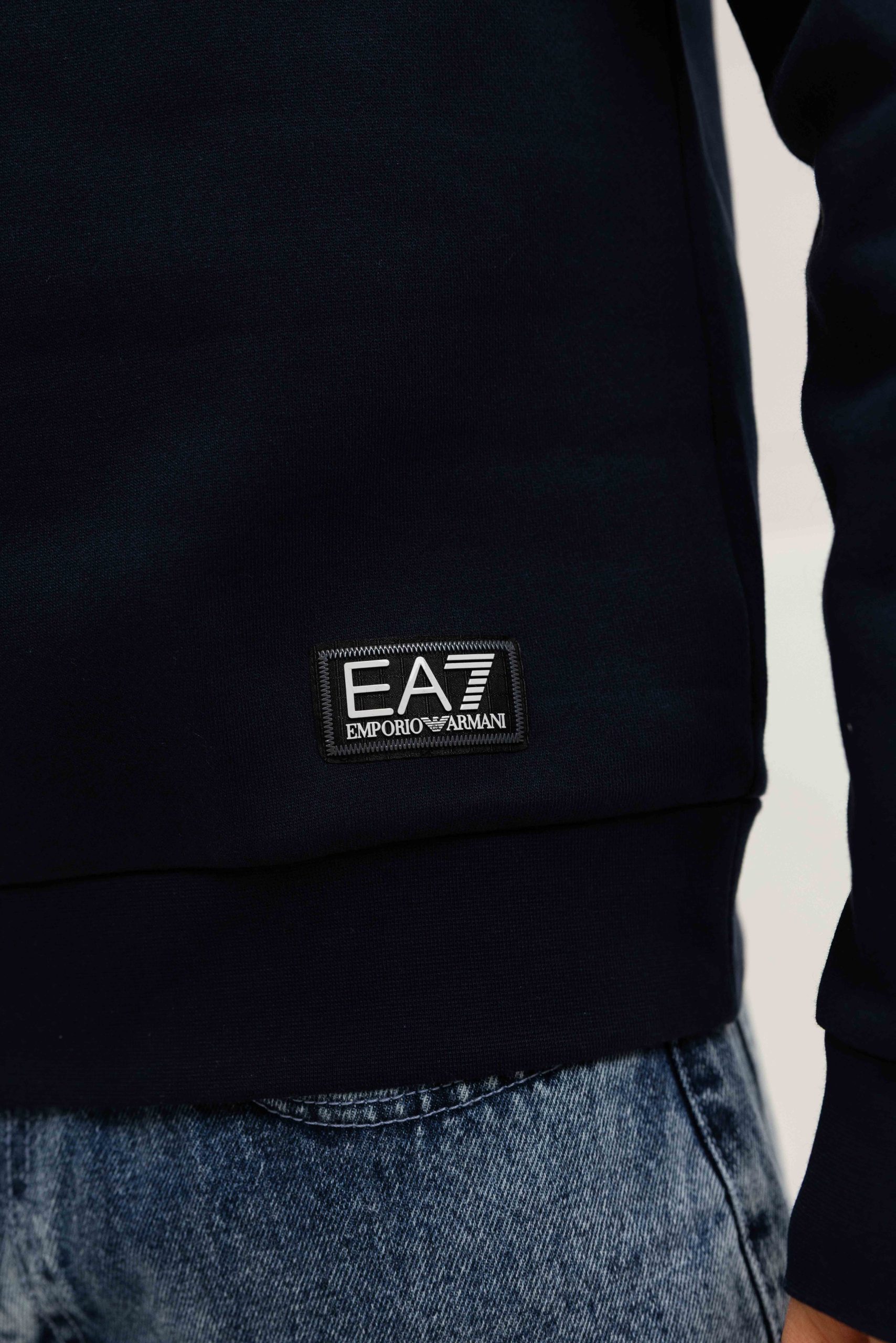 EA7 Emporio Armani 7M000971 Half Zip Sweater Heren Donkerblauw