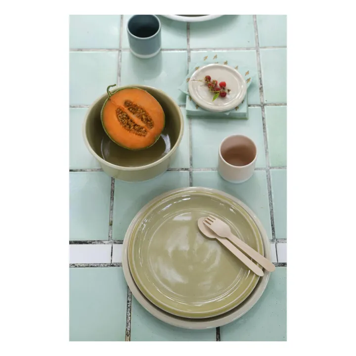 Jars Céramistes Assiette Cantine | Vert argile
