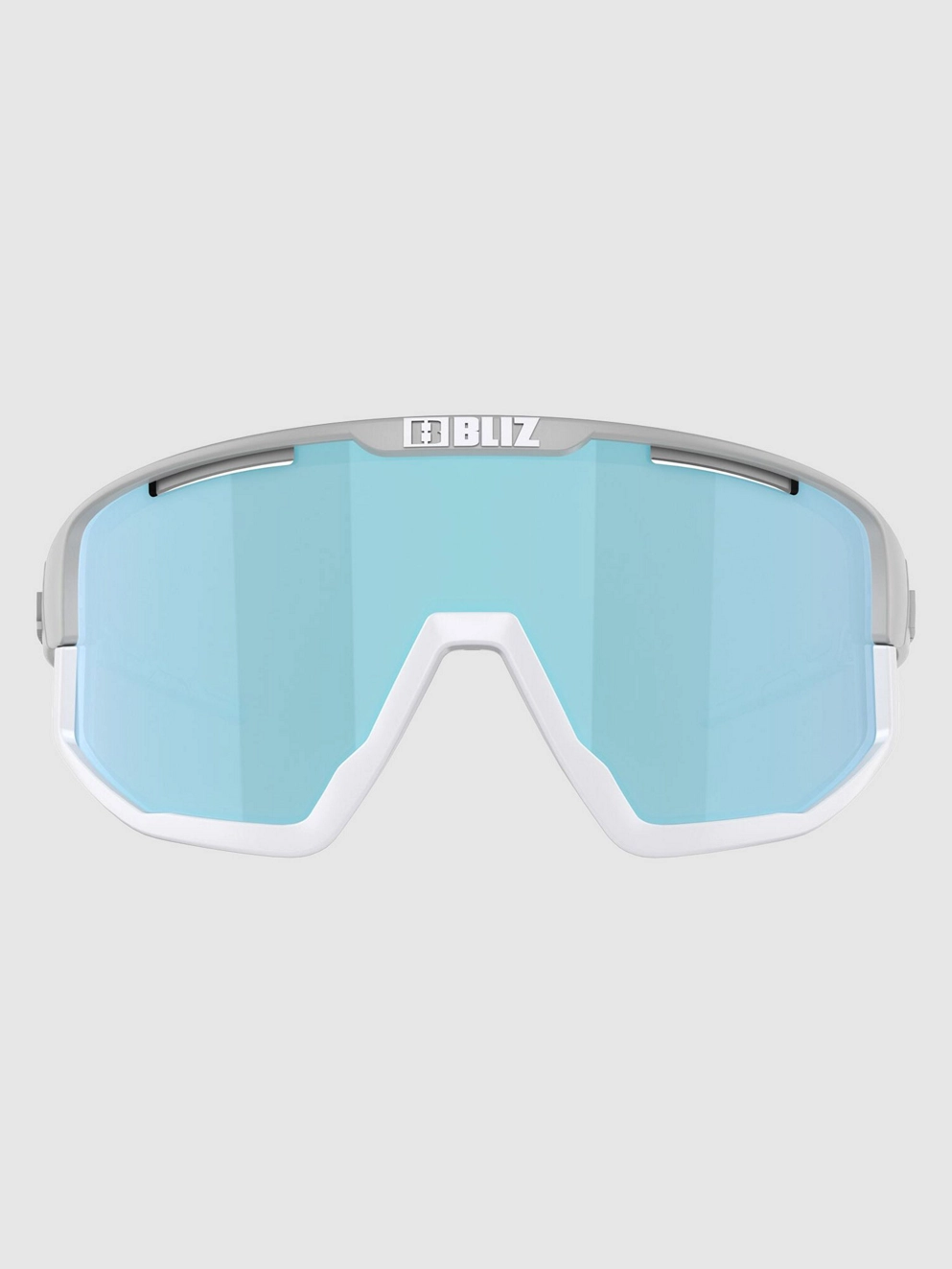 BLIZ Active Eyewear Fusion Matt Light Grey Sunglasses smoke w ice blue multi
