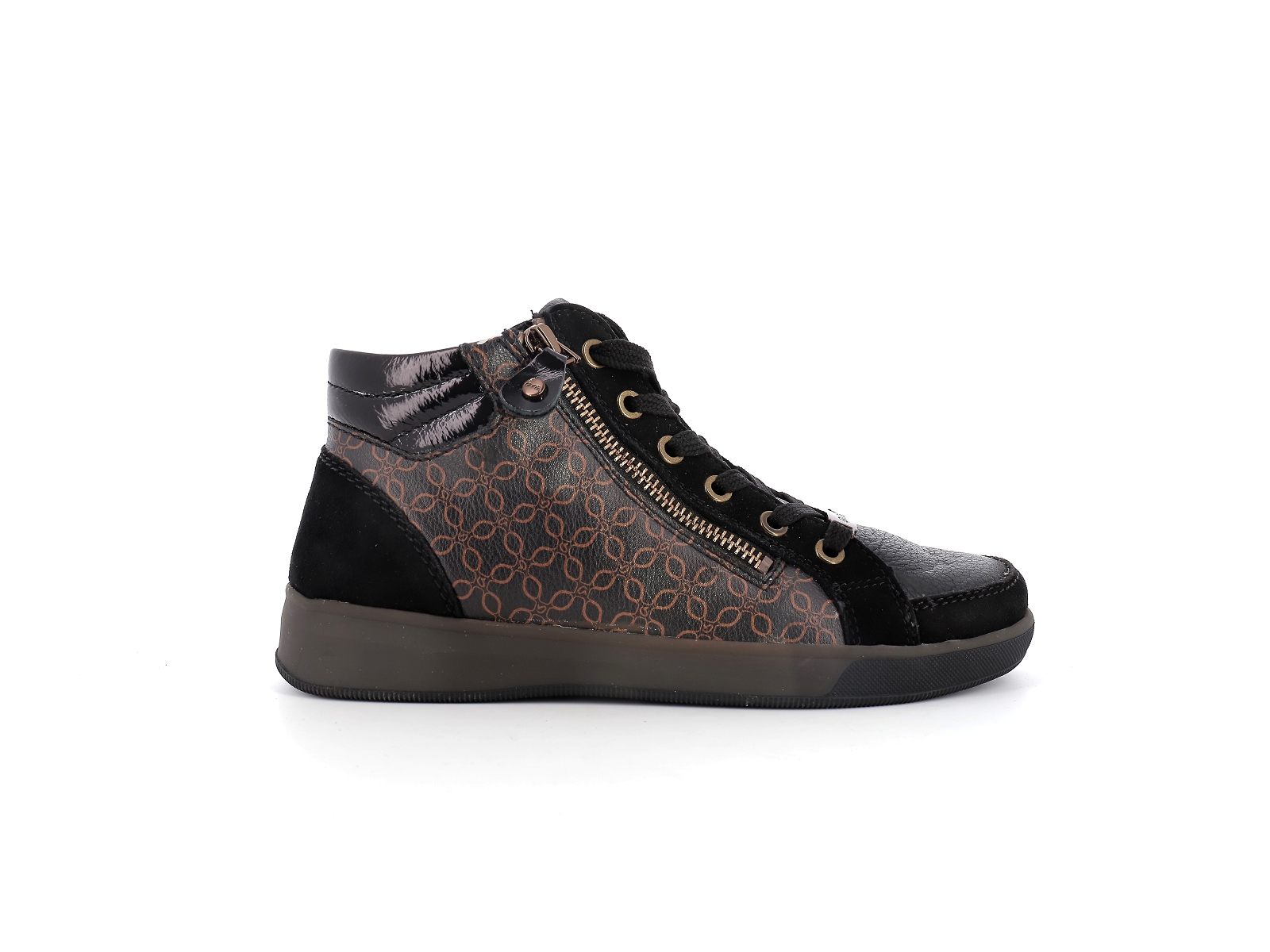 Ara-1244499 Cuir Noir Bronze
