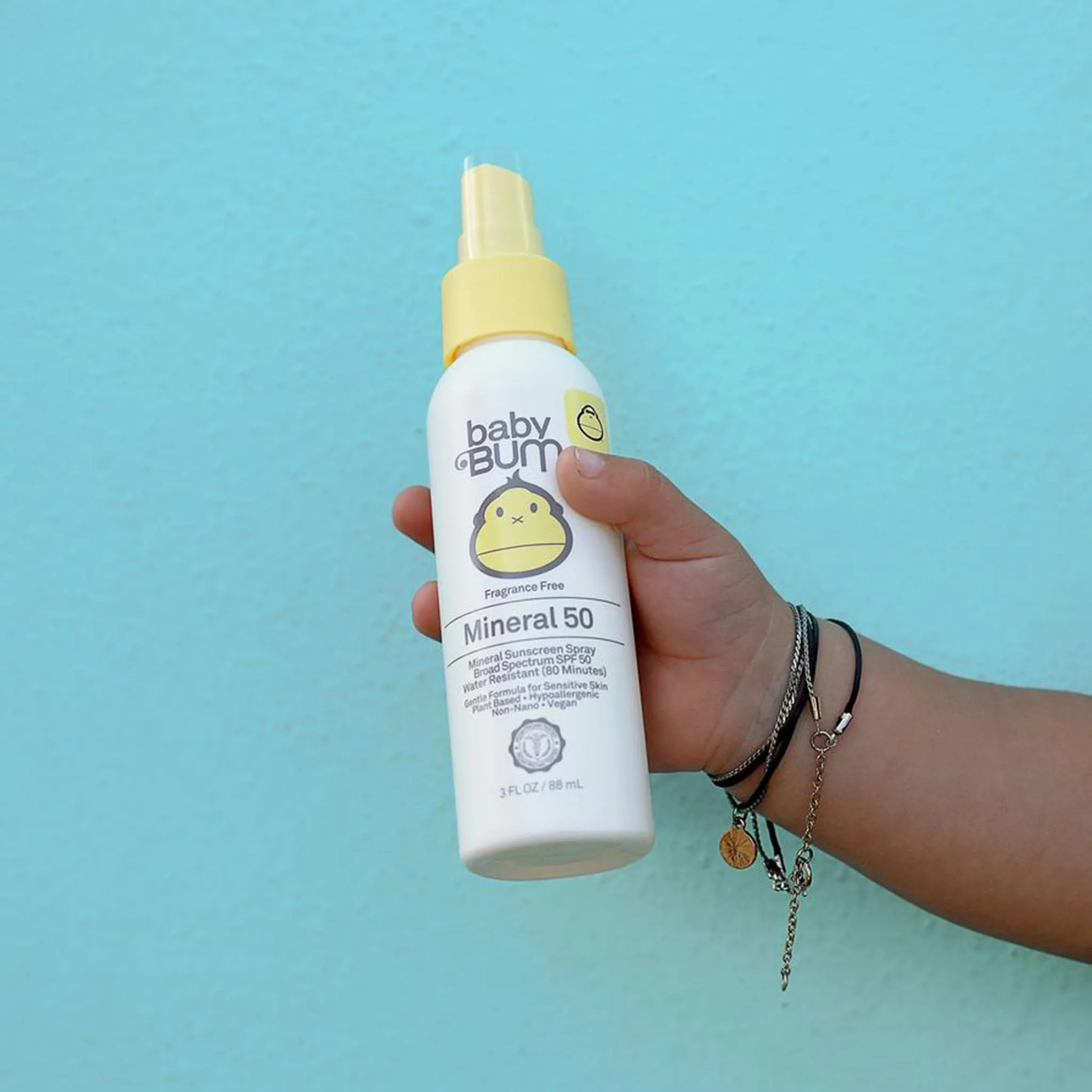 Baby Bum par Sun Bum Crème Solaire Minéral Vaporisateur FPS 50 Sans Fragrance