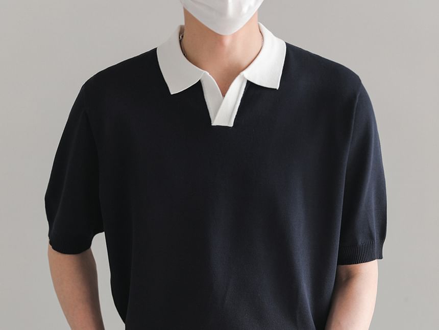 Capbrew - Poloshirt met korte mouwen en contrasterende afwerking