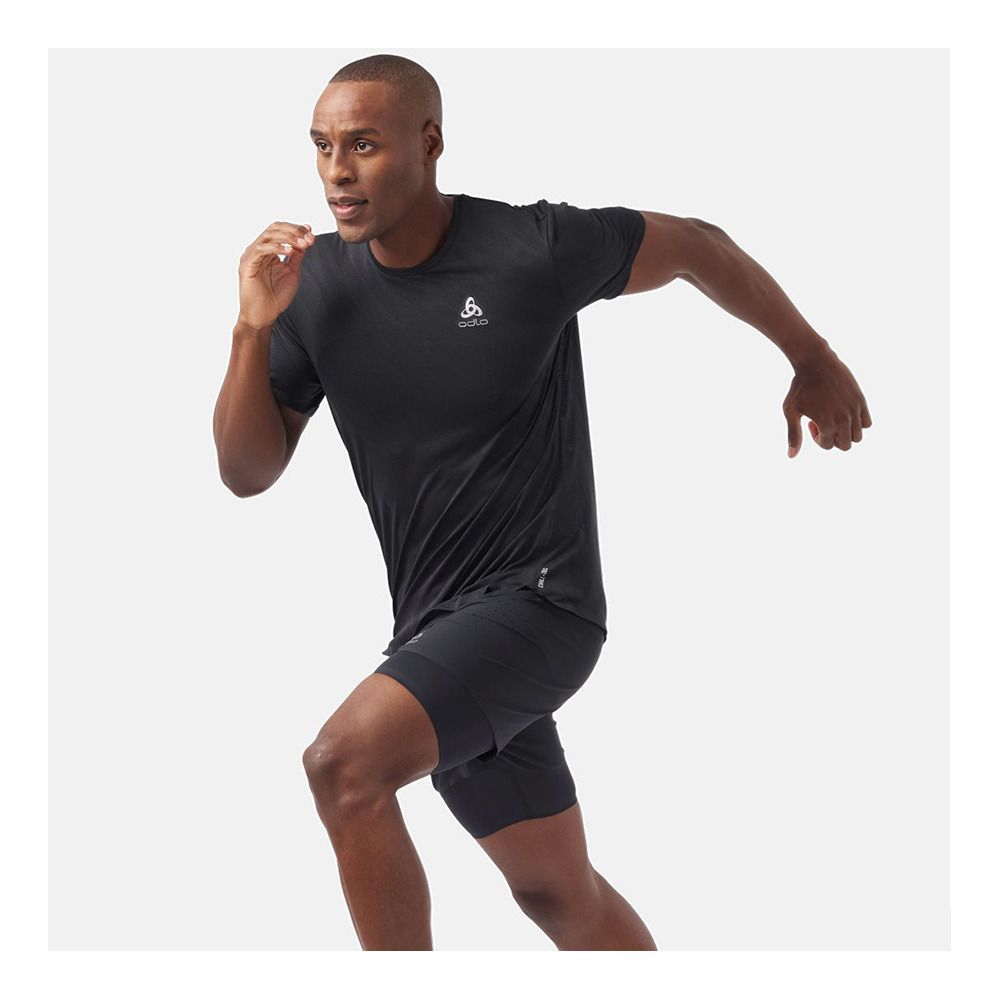 Odlo ZEROWEIGHT ENGINEERED - Maillot Homme black melange