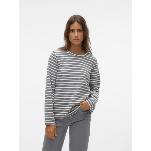 Vero Moda Mathilde Langærmet T-shirt, Snow White, XS