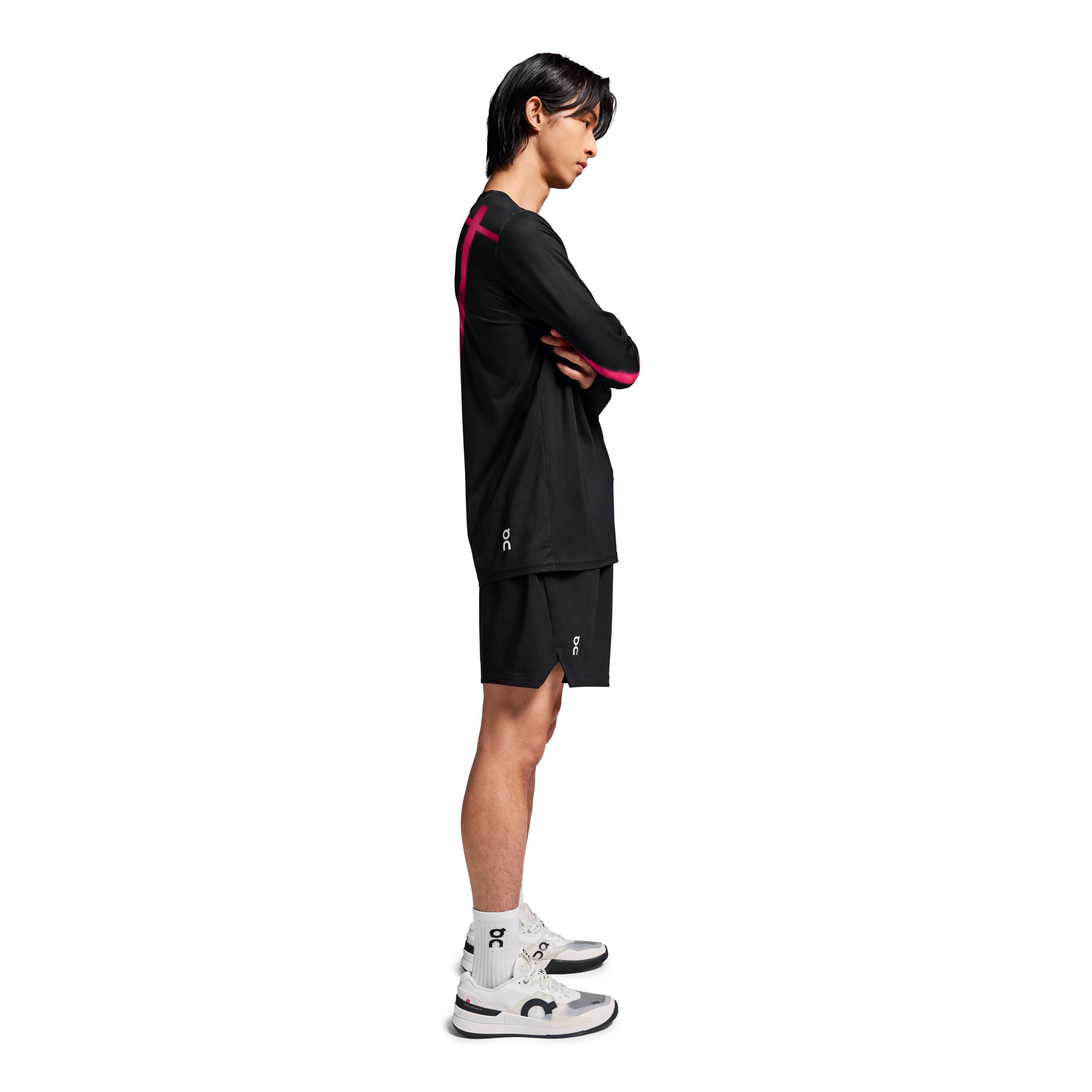 On Court Haut Manches Longues Hommes - Noir