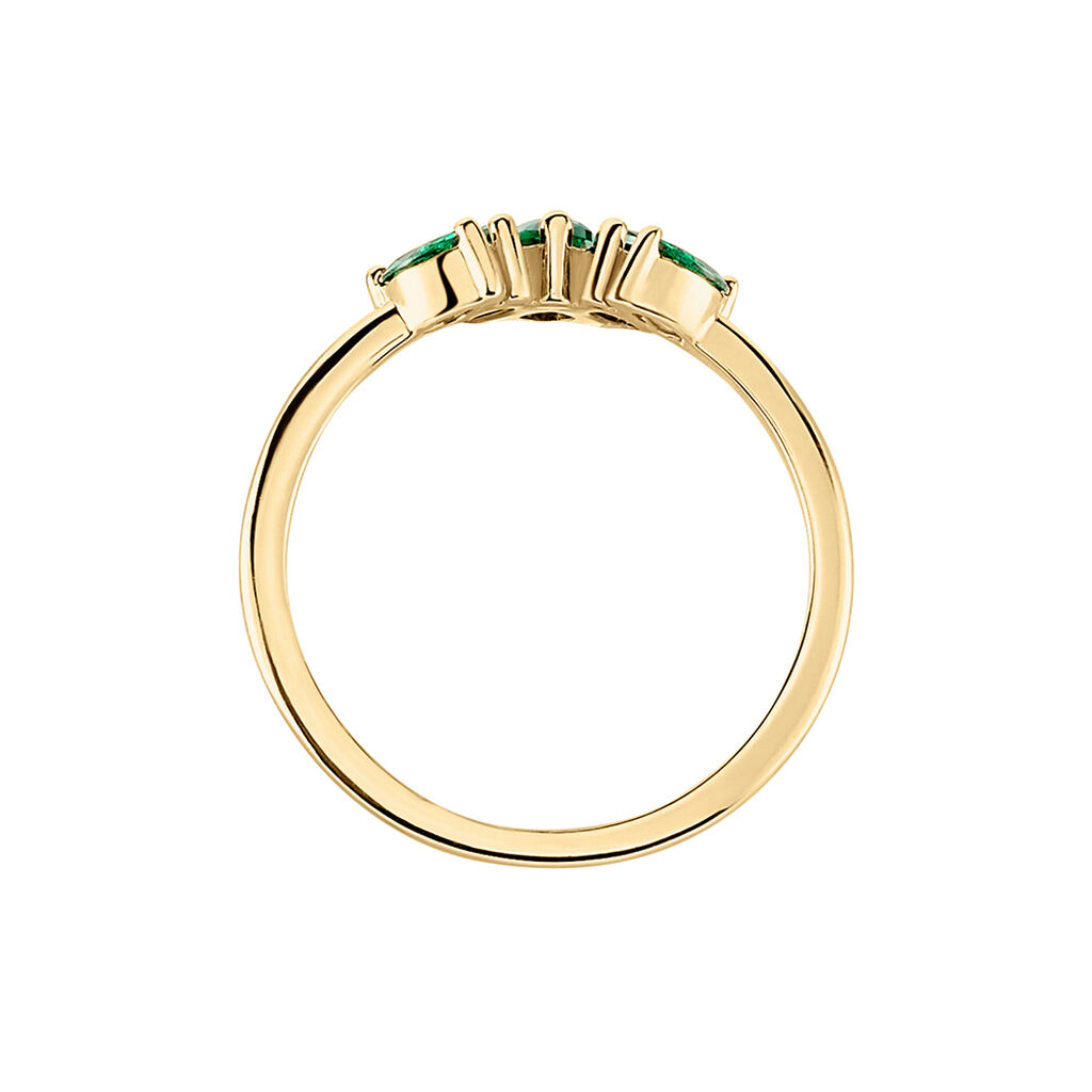 Bague Amazonia Plaqué Or Jaune Oxyde De Zirconium