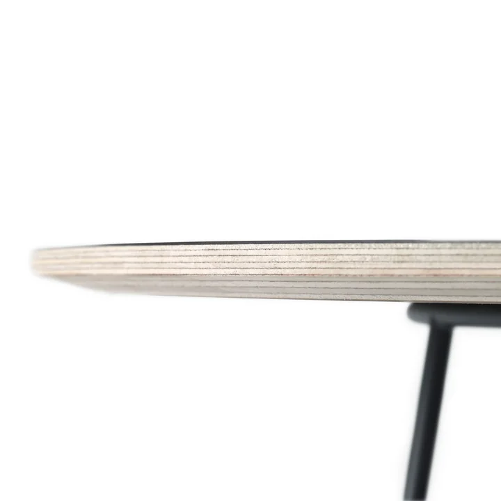 Muuto - Airy Coffee Table, Half Size, schwarz