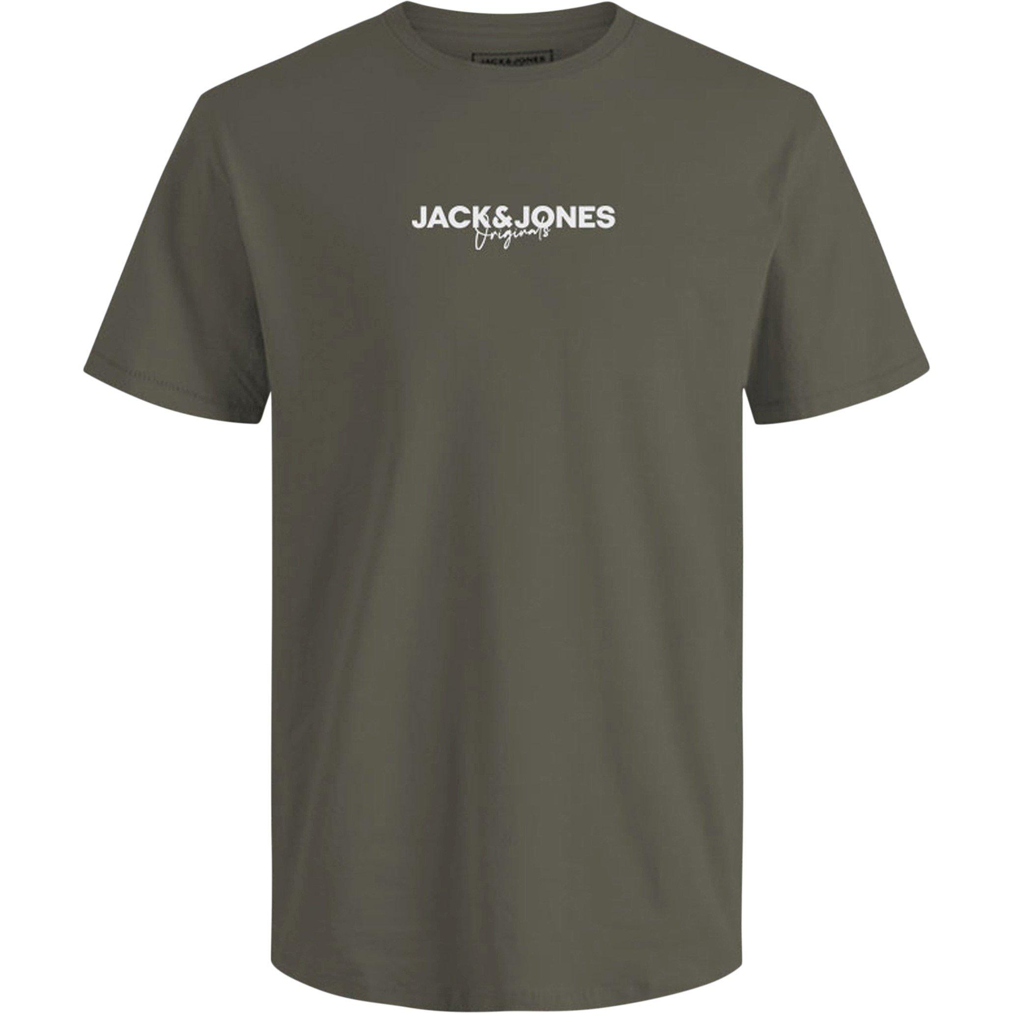 Jack and Jones 5 Pack Short Sleeve T Shirt Mens