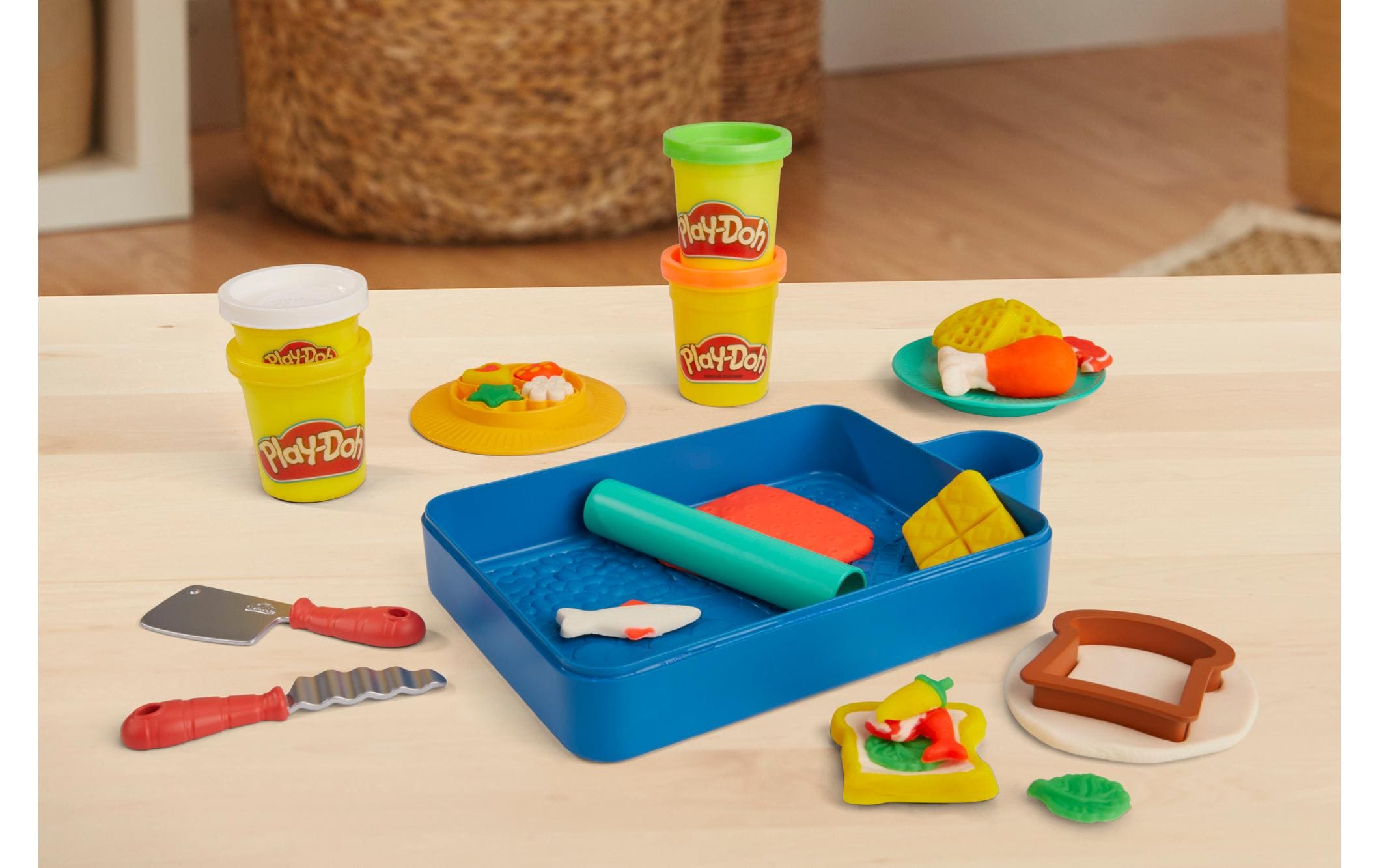 Knetspielzeug Kleiner Chefkoch Starter-SetSet mit 14 Küchen-Accessoires