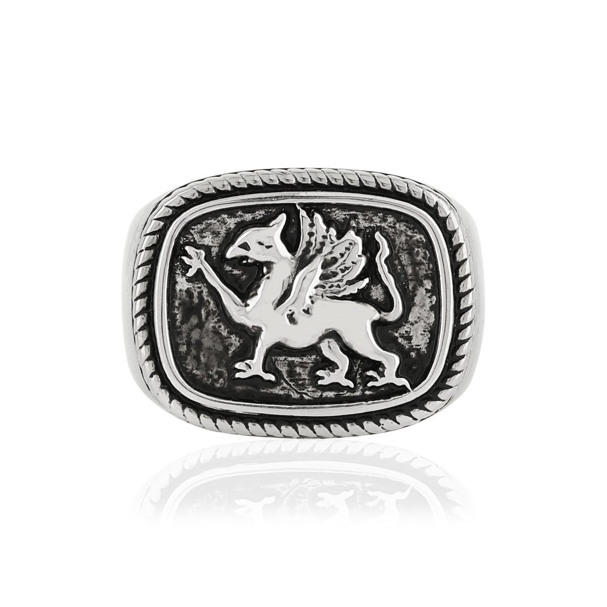 Bague argent 925 finition noire oxydée