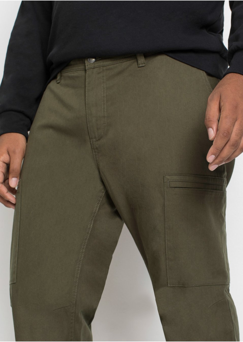 Pantalon thermo extensible avec poches cargo Regular Fit, Straight
