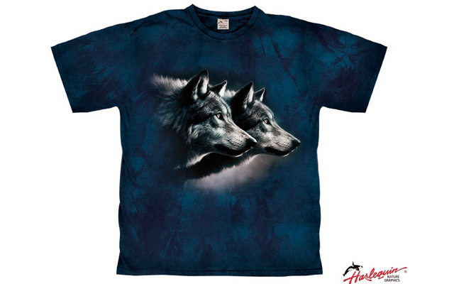 Harlequin Wolf Spirit T-Shirt