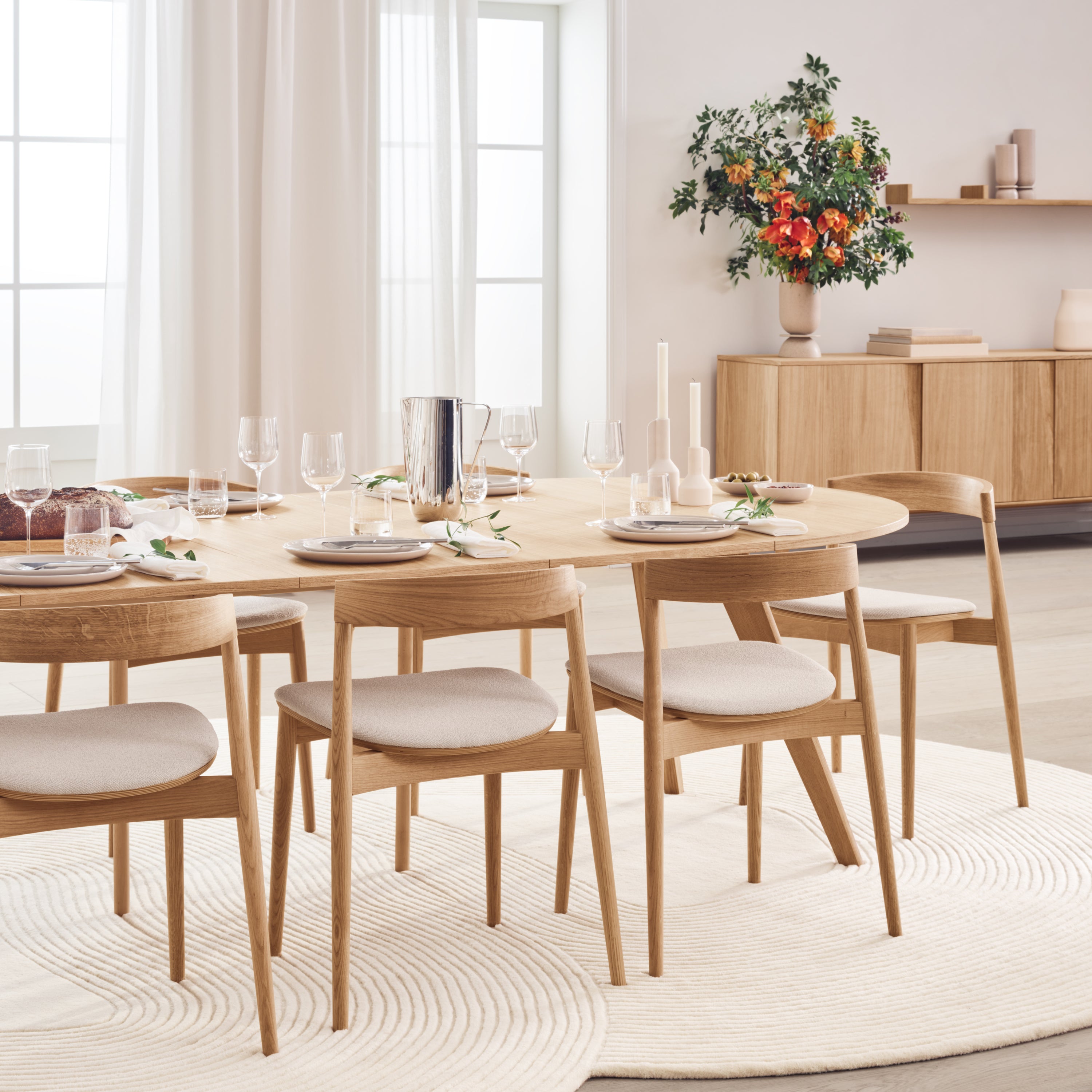 Bolia Display Wandplank B 157 cm - Symmetrisch - Eiken