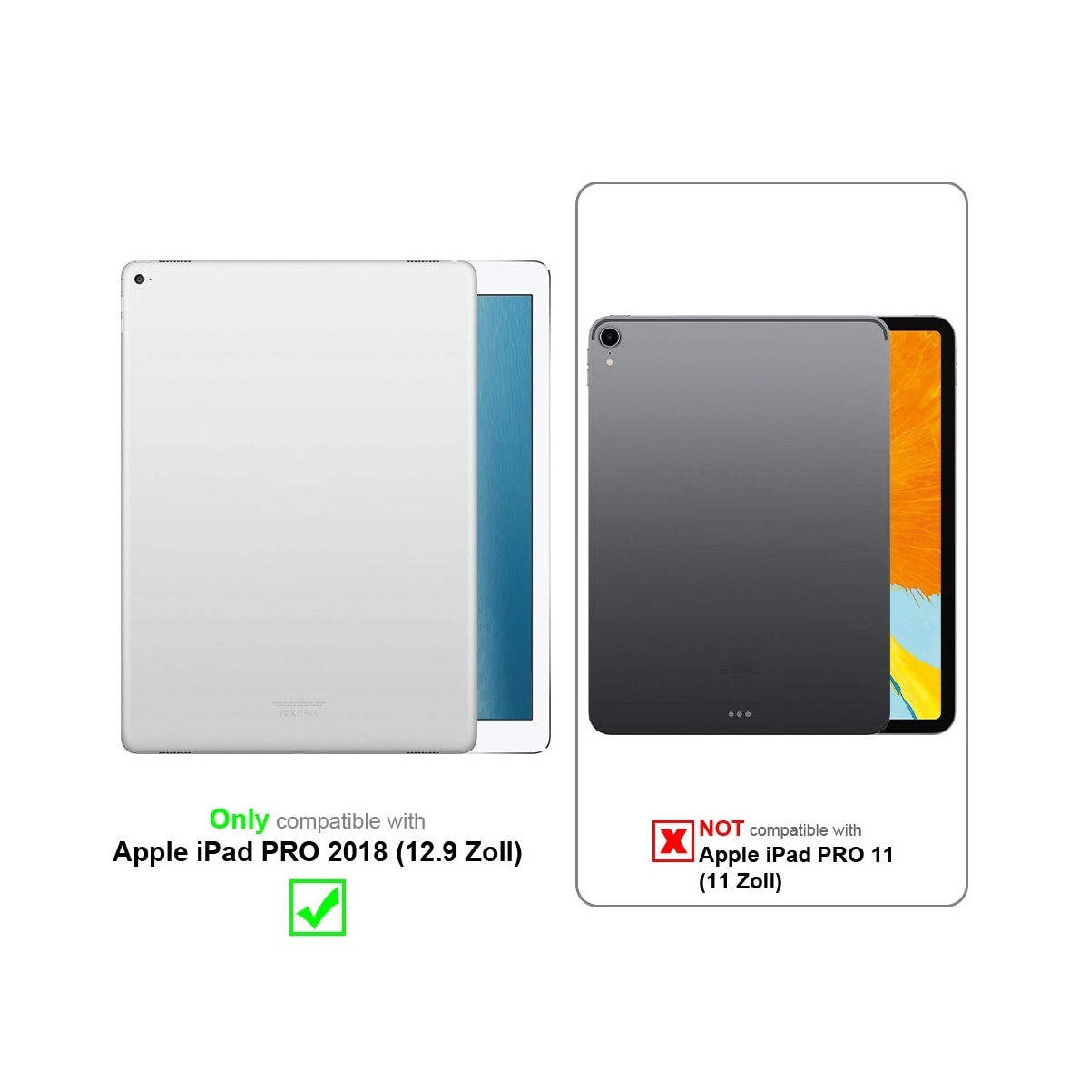 iPad PRO 2018 (12.9 tomme) deksel til nettbrett (brun)