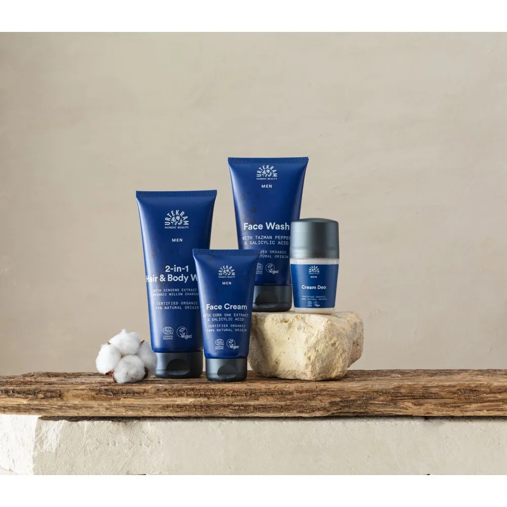 Urtekram Men 2-in-1 Hair & Body Wash - 200 ml.