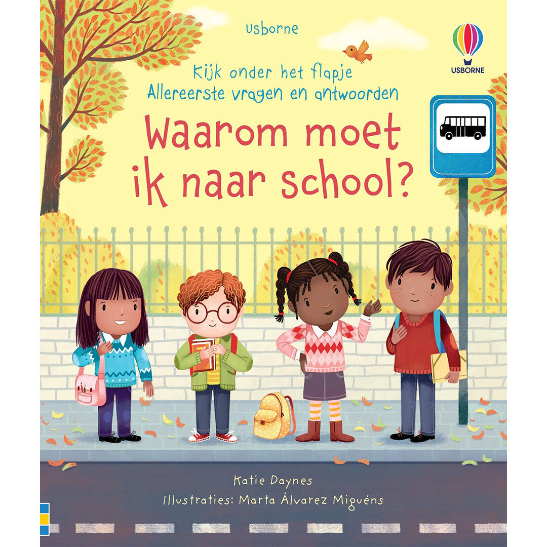 Usborne flapjesboek waarom moet ik naar school?