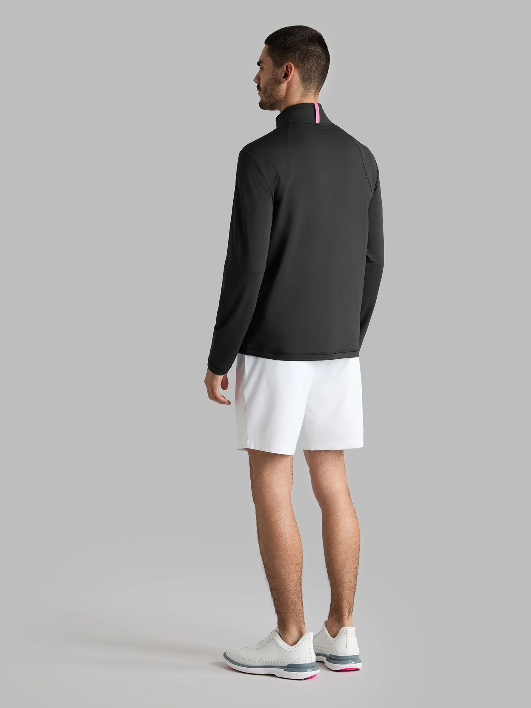 Zwart - G/Fore Brushed Back Tech Quarter Zip Pullover Jumper