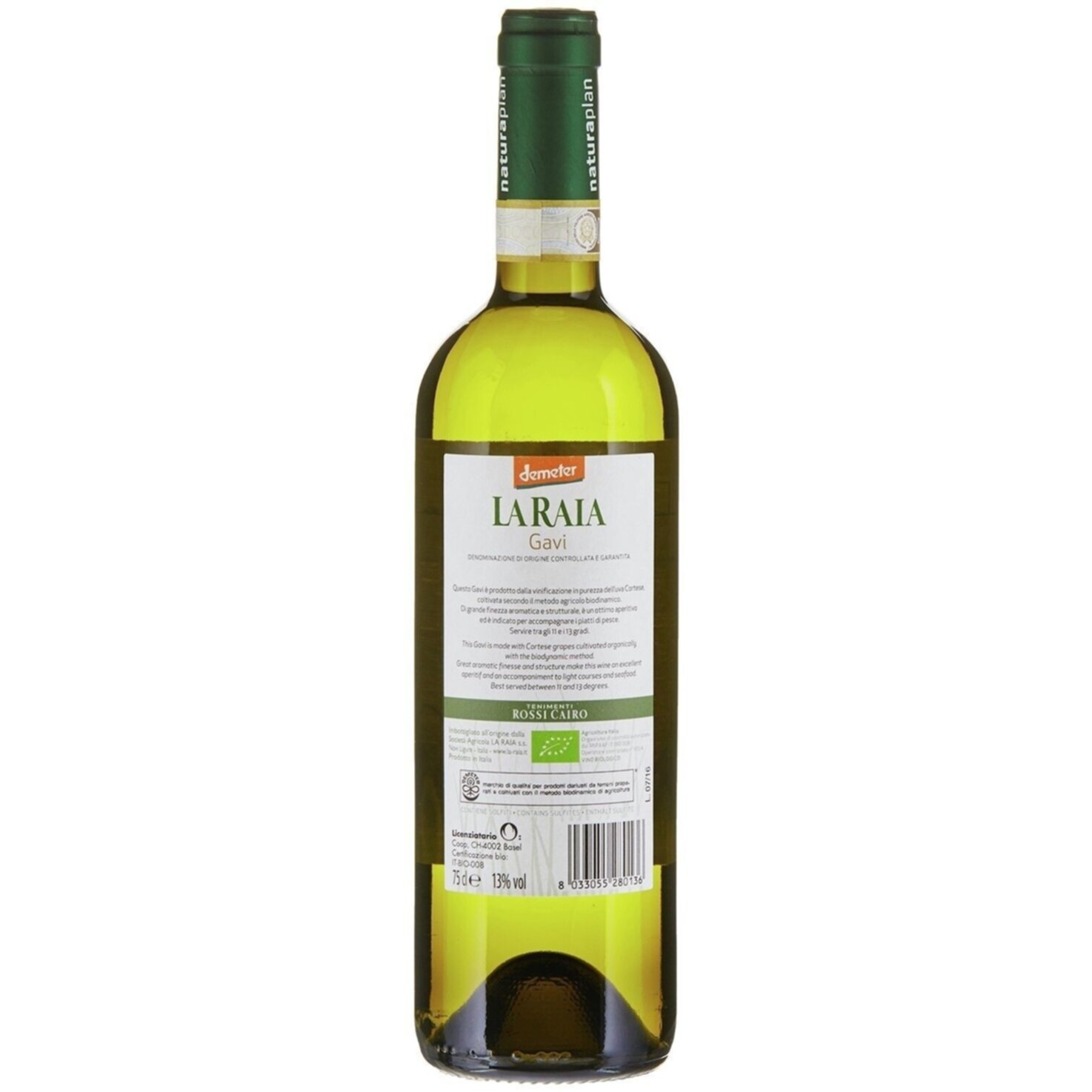 Naturaplan Bio La Raia Gavi DOCG -75cl