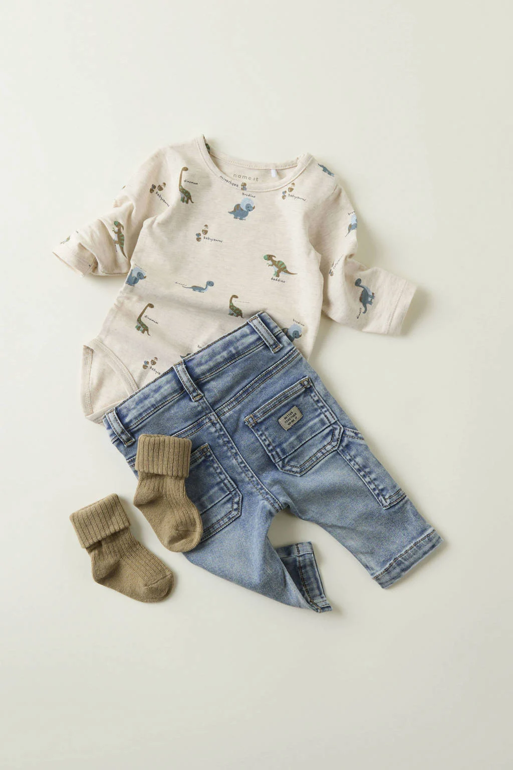 NAME IT waist regular fit jeans light blue denim