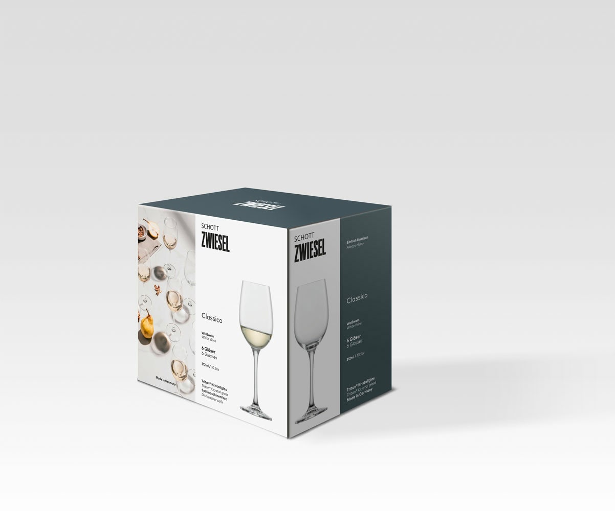 SCHOTT ZWIESEL Weißweinglas CLASSICO 6er Set 312 ml