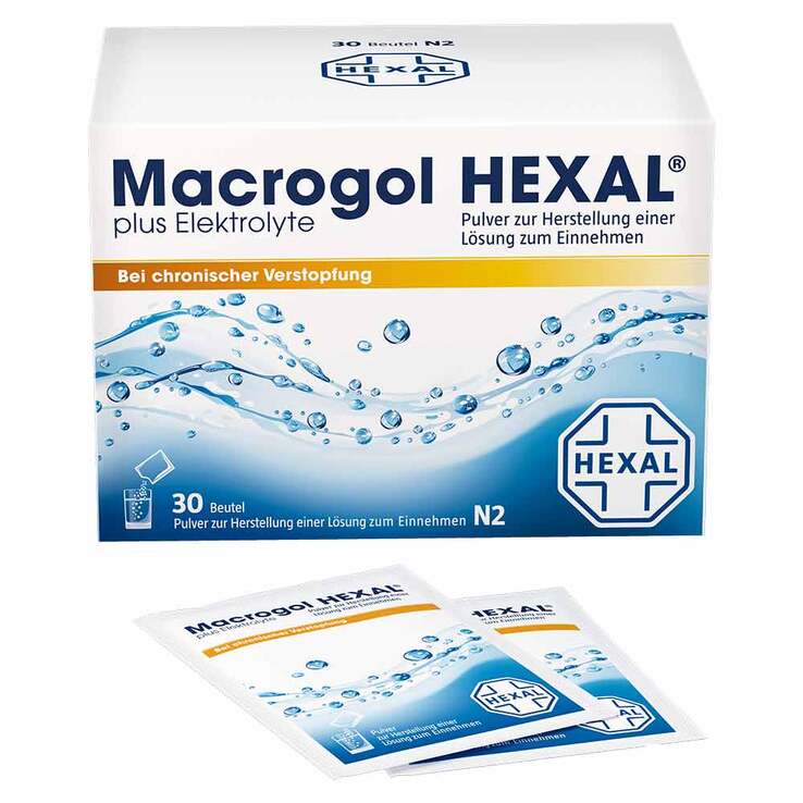 Macrogol HEXAL plus Elektrolyte Pulver, 30 St