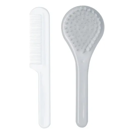 Luma Set coiffure brosse et peigne pour bébé | Gris clair