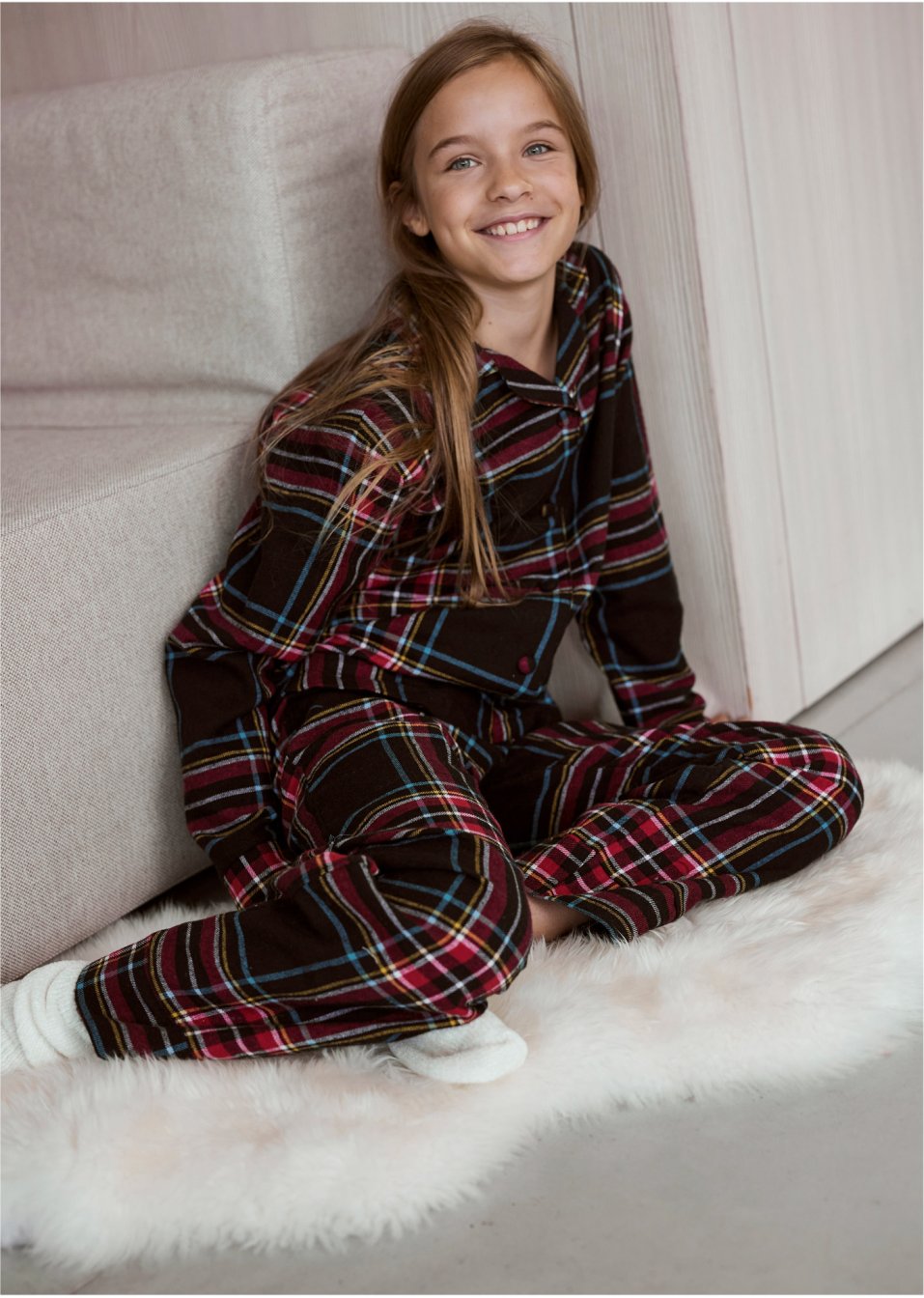 Pyjama enfant en flanelle (ens. 2 pces)