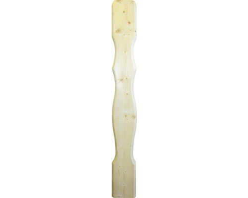 Geschaafde vurenhouten balkonplank, type A, 18x120x980 mm