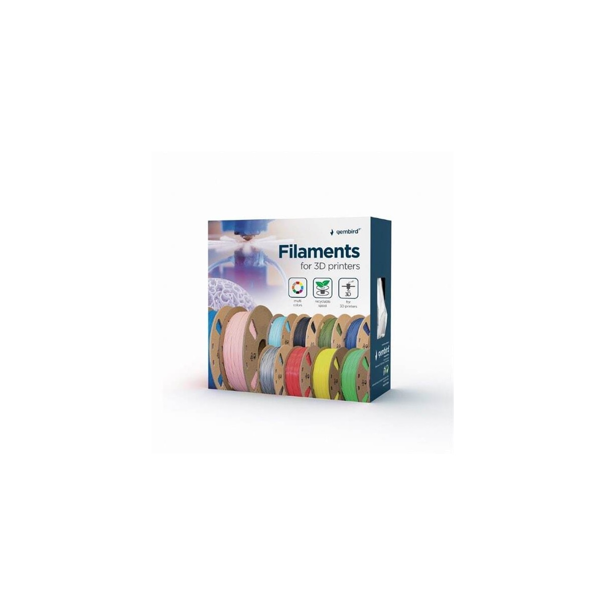 PLA Filament for 3D-skrivere 1,75 mm 1 kg - Hvit