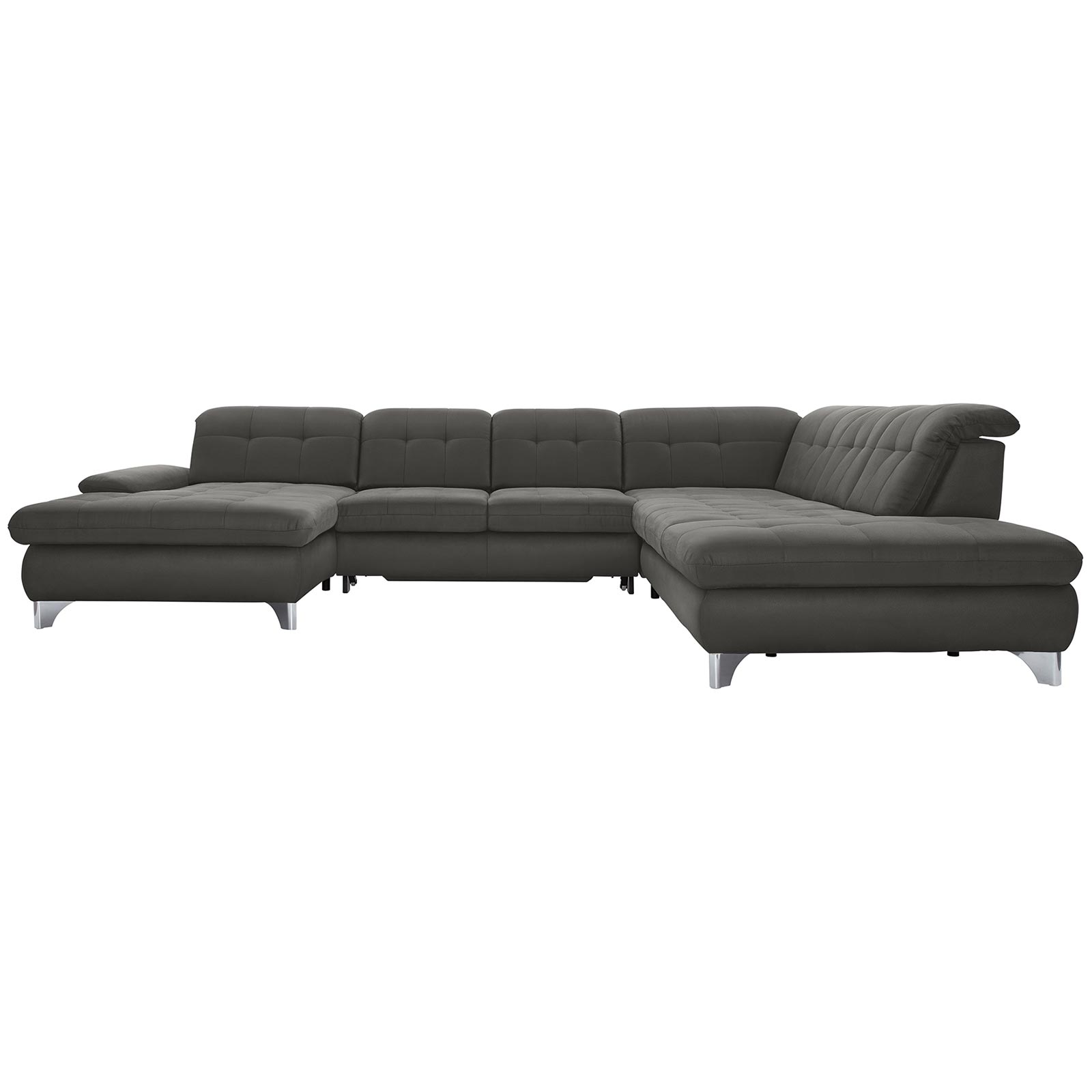 polsterpower Wohnlandschaft - Holiday steel - Basismodell - Recamiere links