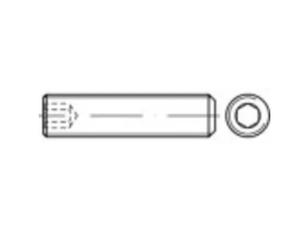 TOOLCRAFT 117983 Pinolskrue M24 60 mm Stål Galvaniseret 25 stk