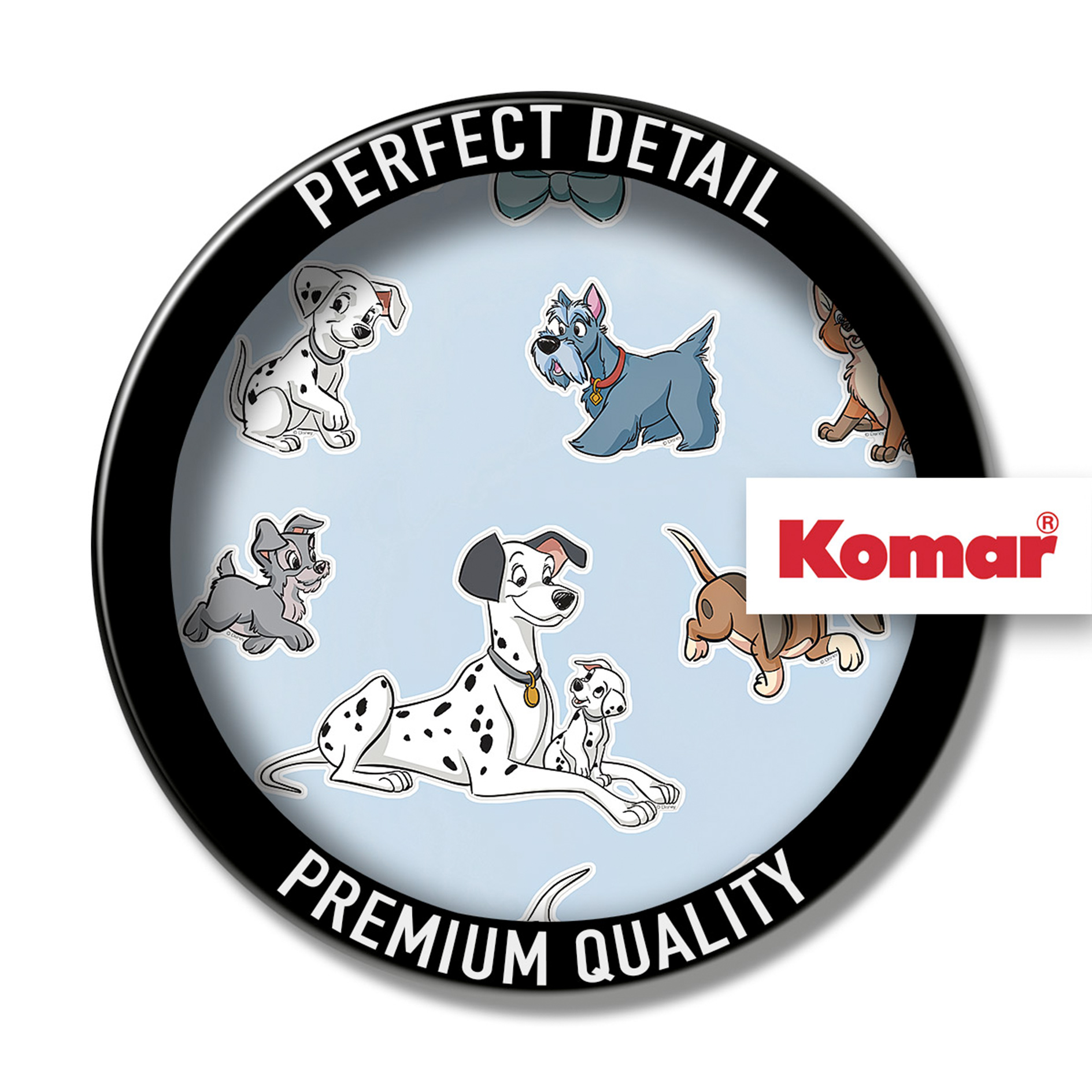 Wandtattoo DISNEY CATS AND DOGS - bunt - 50x70 cm