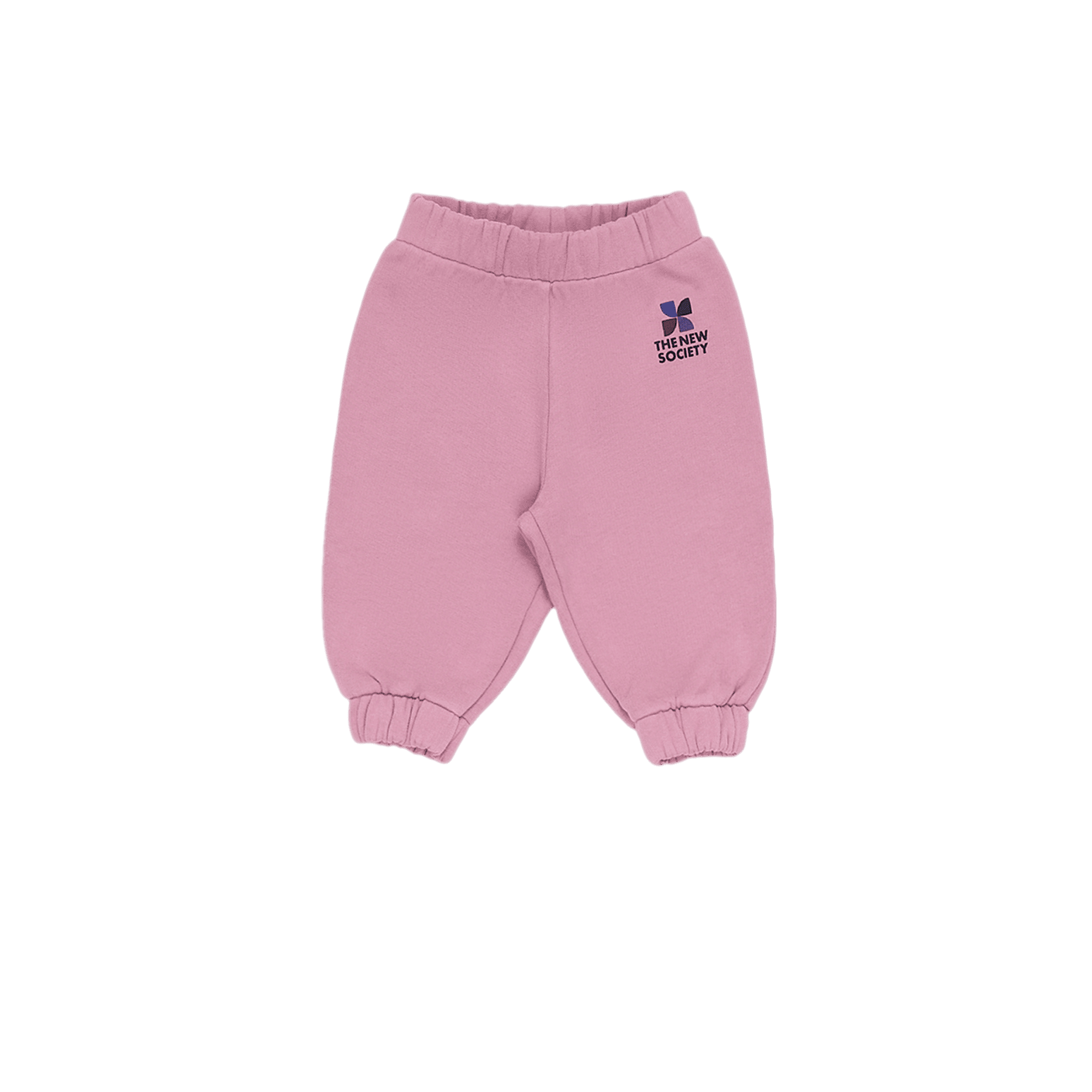 AMARA - Jogging sérigraphié en coton| Rose