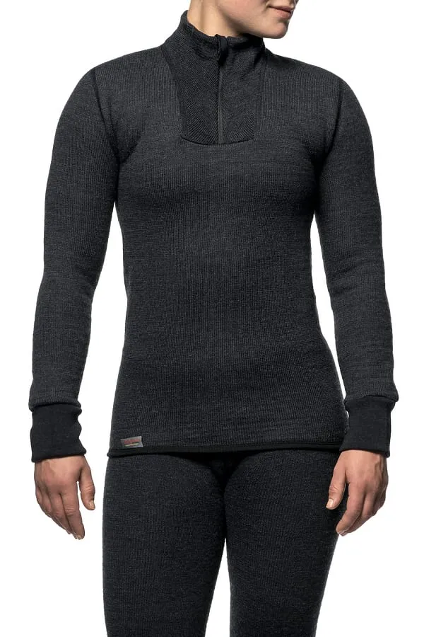 Woolpower Zip Turtleneck 400 Black