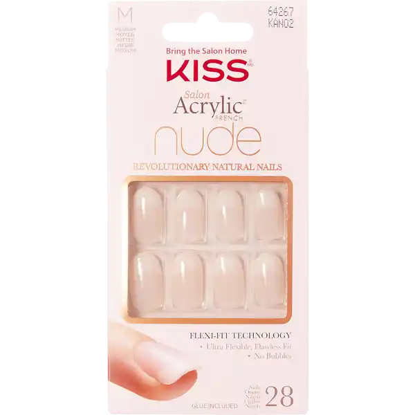 Salon Acrylic Nude French Nails - Graceful
