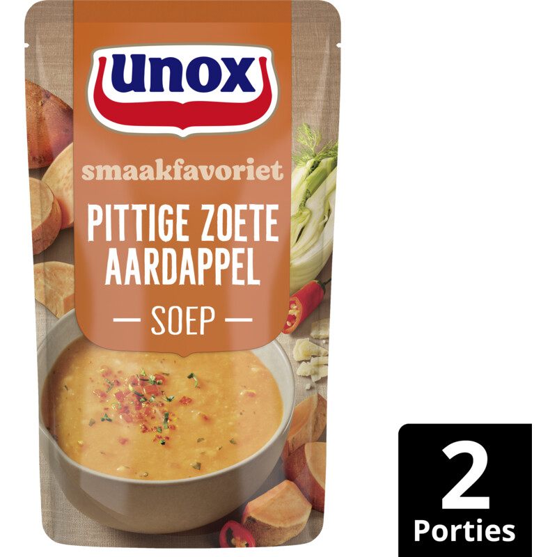 Unox Pittige zoete aardappelsoep