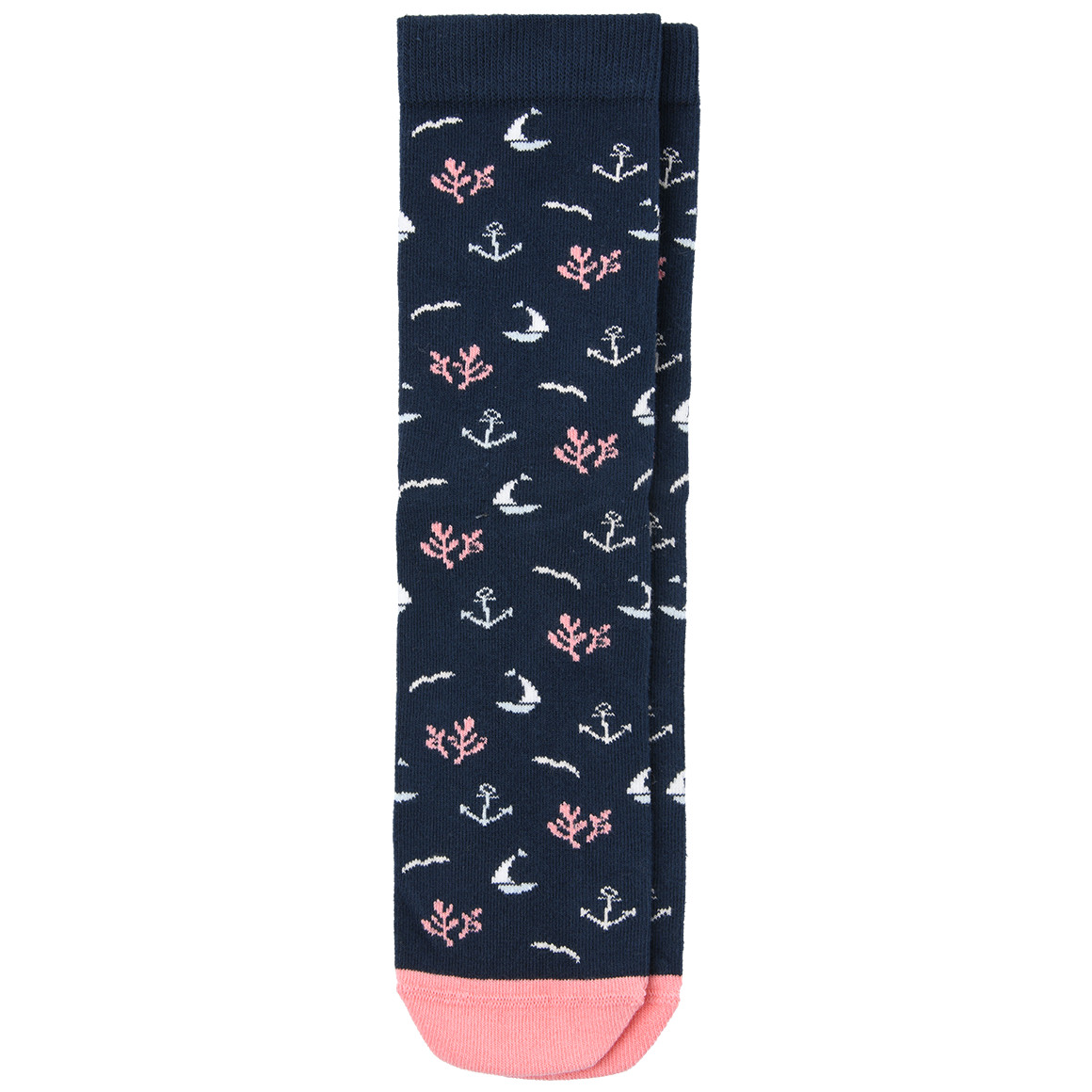 Gina Benotti 1 Paar Damen Socken mit Meeresmotiven dunkelblau