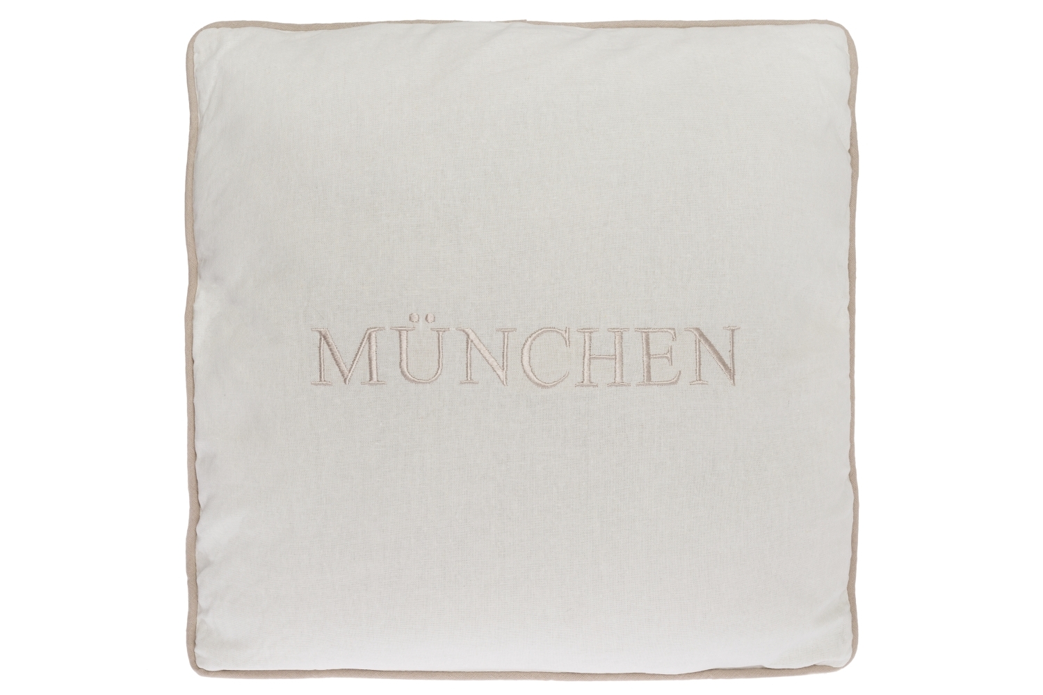 Kissen - weiß - mit Reißverschluss - 45x45 cm