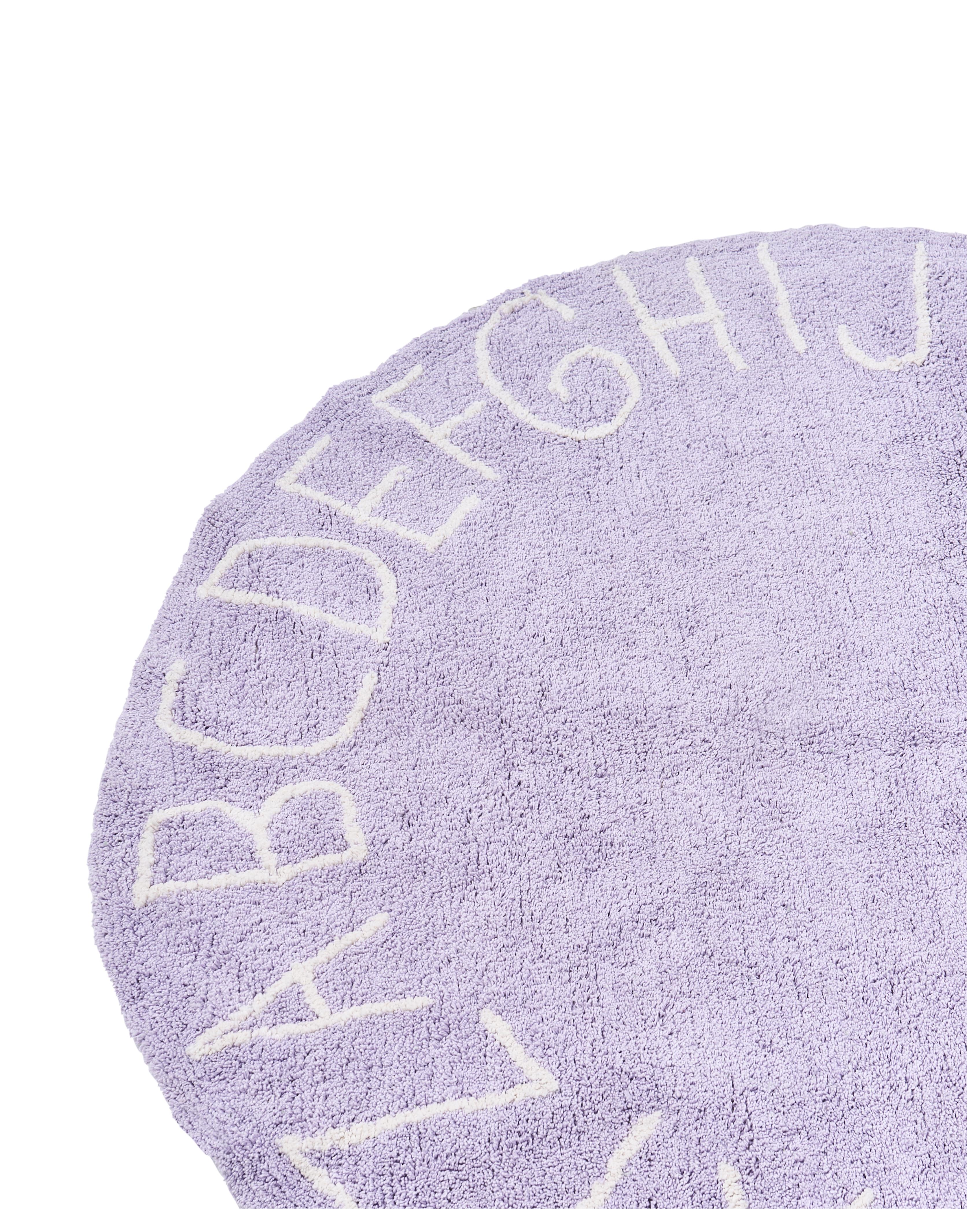 Kindervloerkleed VURGUN Lichtviolet ø 120 cm Katoen